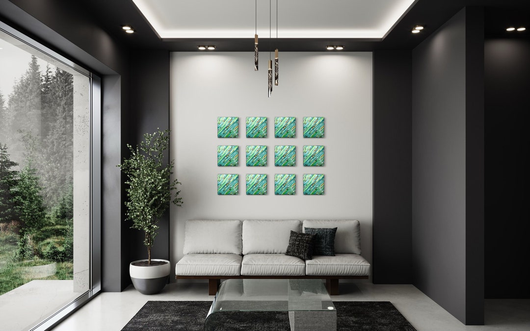 Modern Glass Wall Art Glass Art Fused Glass Wall Art Large Wall Art