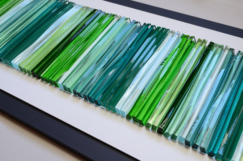 Large Glass Wall Art 3D Wall Art Modern Glass Art Glass Art Etsy