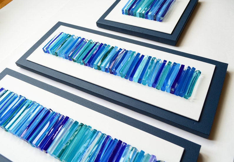 Large Glass Wall Art Horizontal Wall Art 3D Wall Art Fused Etsy