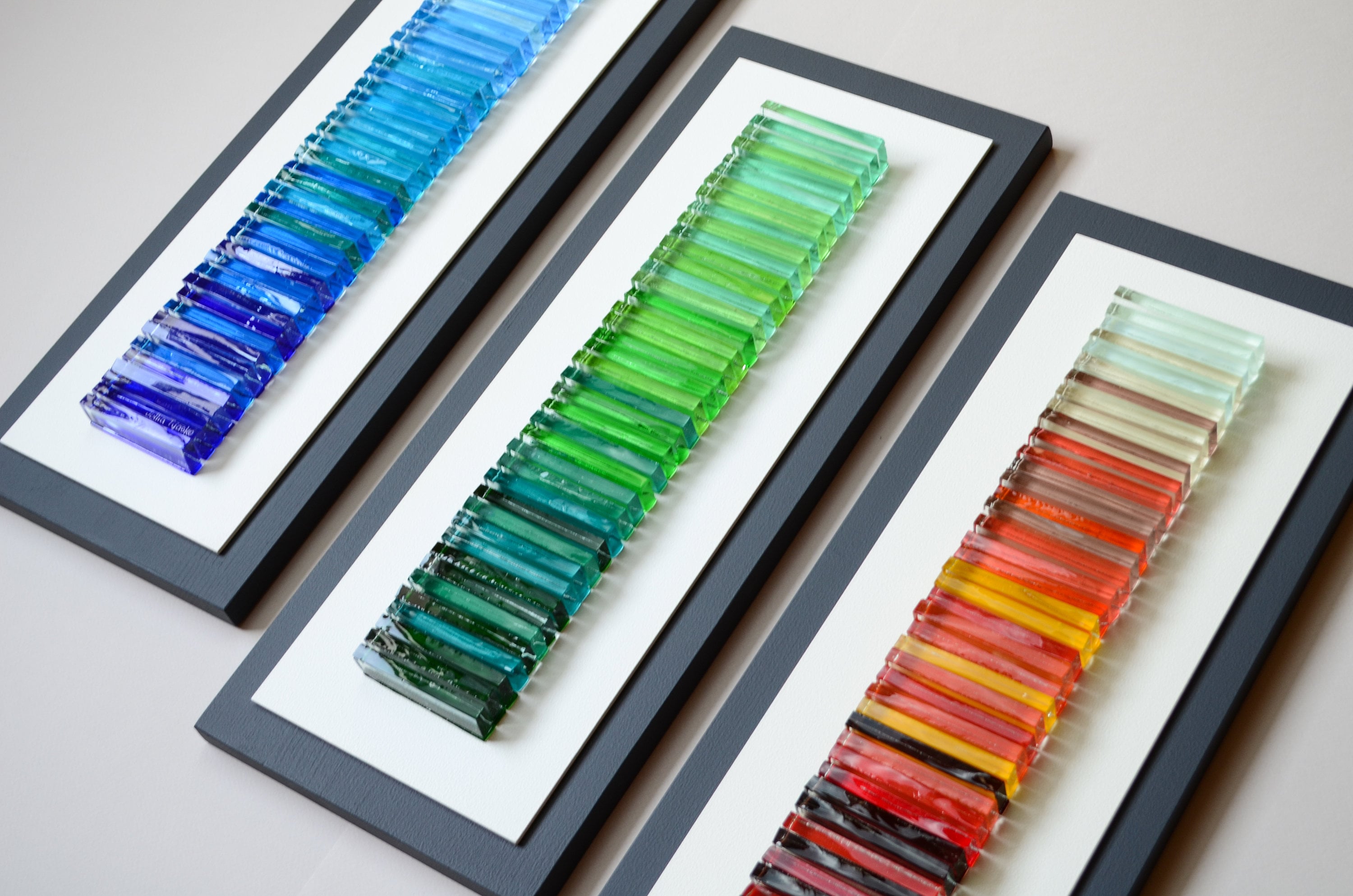 3D wall art Wall sculpture Glass art Modern art Fused glass Etsy