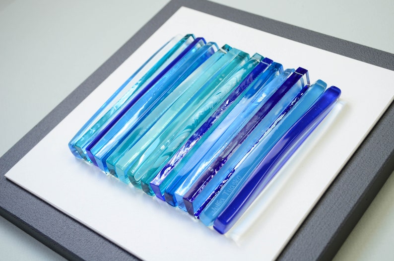 3d wall art Glass art Panel wall art Fused glass wall art Wall Etsy