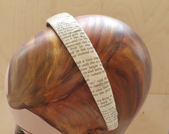 Jane Eyre Book Page Headband: Literary Accessory for Book Lovers
