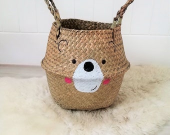 Children's Animal Belly Basket