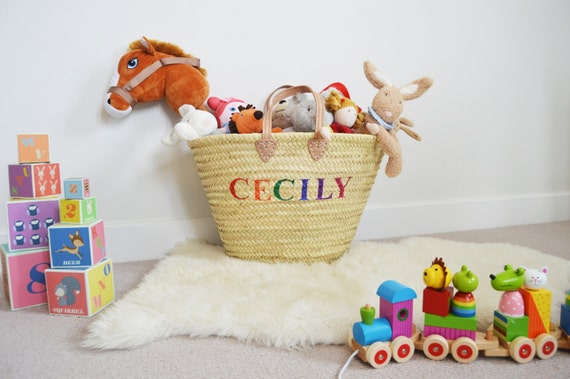personalised toy storage basket
