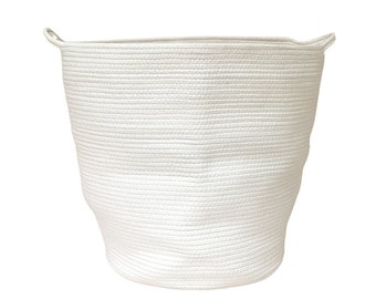 Laundry Hamper, Laundry Basket - Natural Rope Laundry Basket