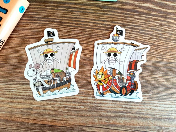 Going Merry and Thousand Sunny PVC Stickers One Piece 