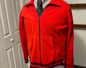 mens red track jacket