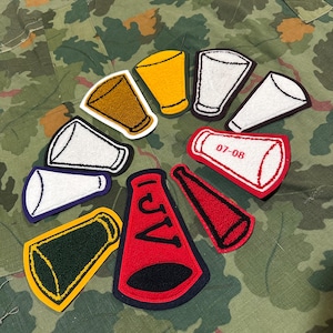 vintage chenile patch 4+ inches cheer cone