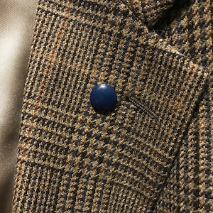 A pop of color - Tiny navy pinback button