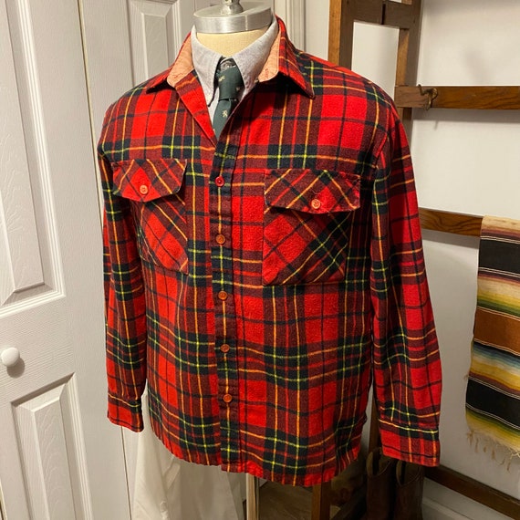 retro plaid shirt jacket