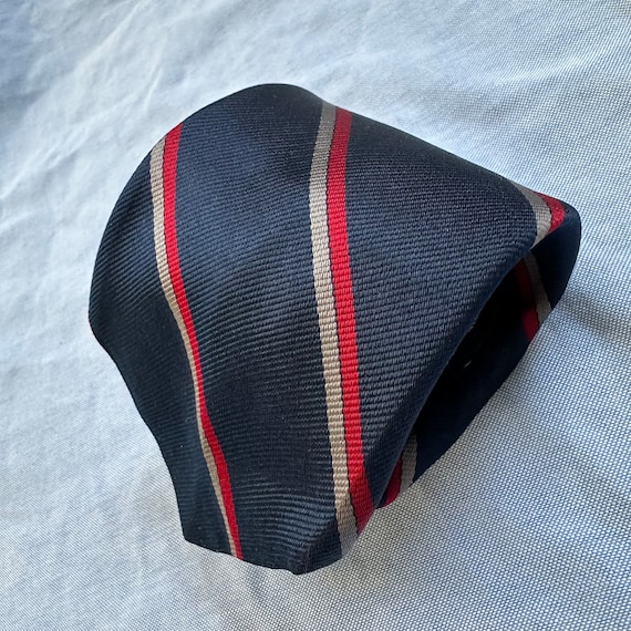 Vintage Silk Repp stripe Tie - Traditional Classi… - image 1