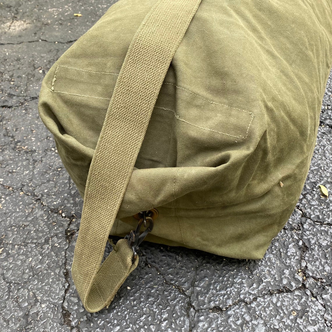 Vintage Military duffle bag Canvas US 1951 Etsy
