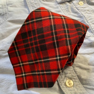 Vintage Abercrombie & Fitch Flannel plaid tie