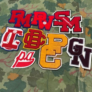 Vintage Varsity Letterman Patch - Double letters