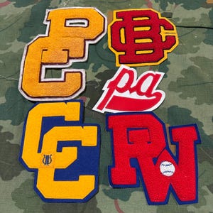 Vintage Varsity Letterman Patch - Double letters