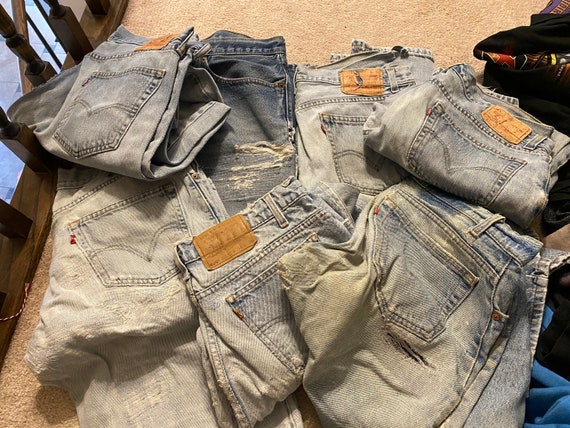 Vintage destroyed/repaired levis 512 32/30 - image 5