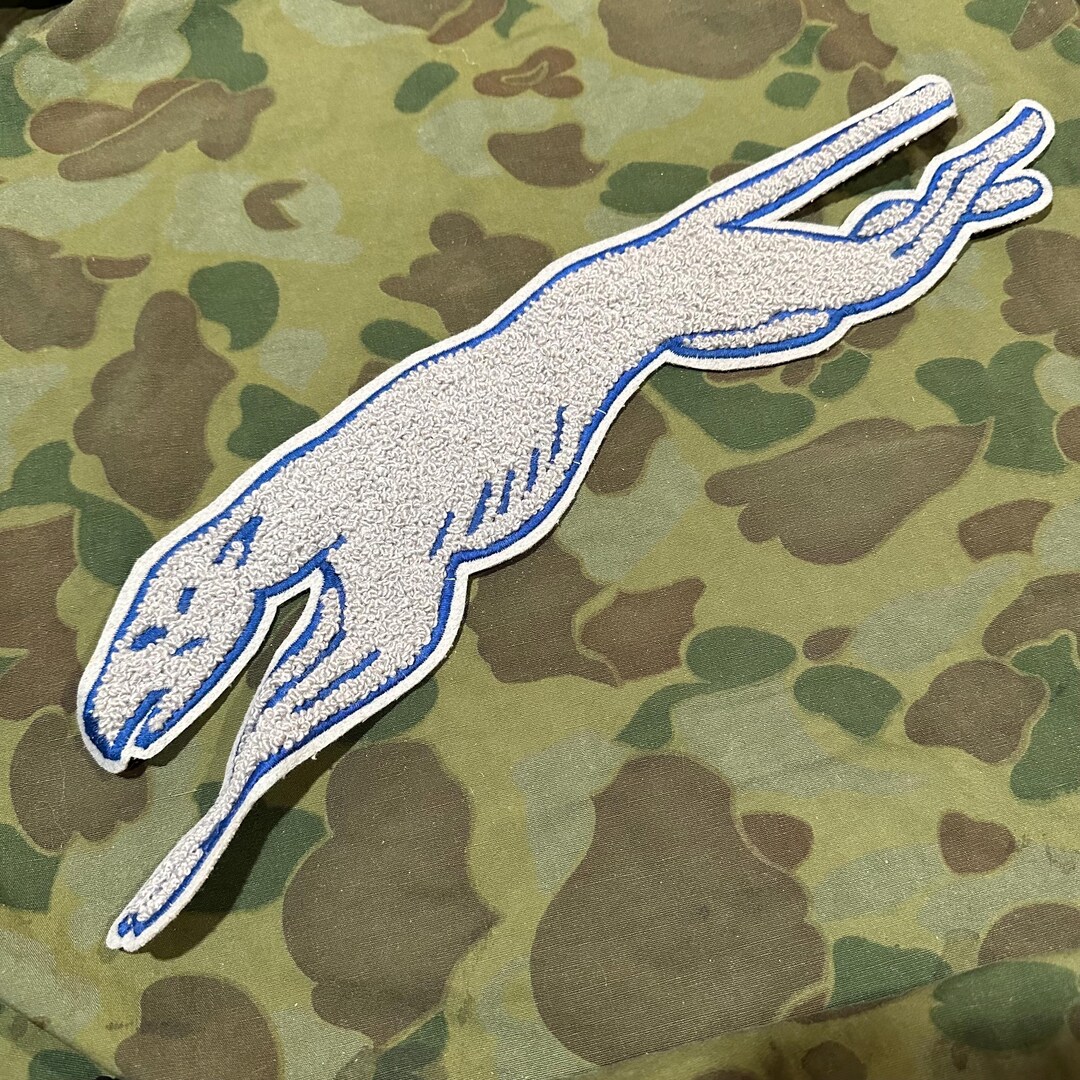 Vintage Greyhound Patch 15 Inches Long Varsity Letterman Etsy