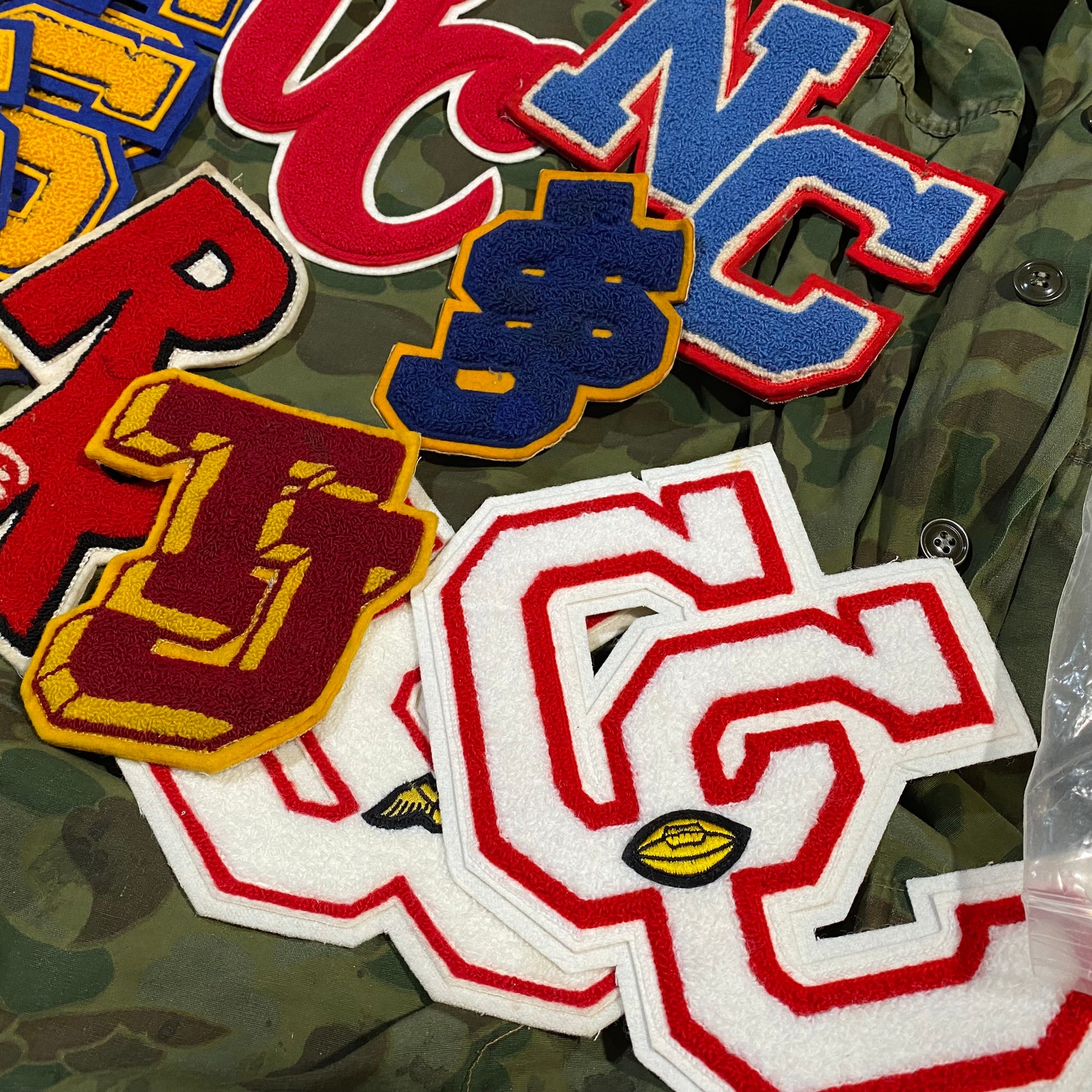 Vintage Varsity Letterman Patch Double letters Etsy