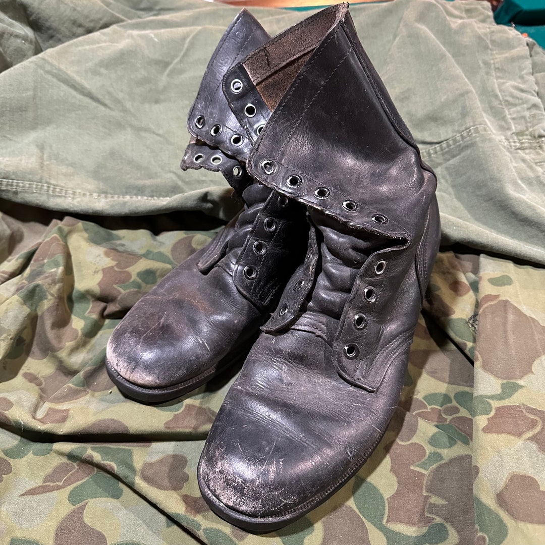 Vintage US Army Combat Boots Size 11.5 Etsy