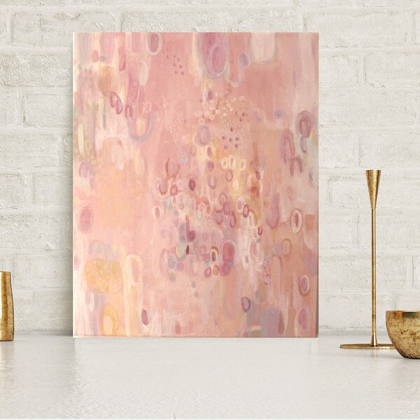 Acrylic on canvas "Baby Girl's Lullaby" 50 x 60, modern art acrylic, original abstract painting, canvas, nursery