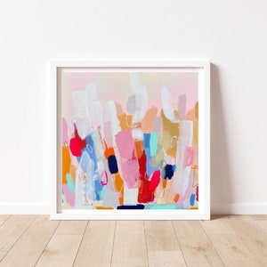 Giclée print, art print, modern art, abstract art, wall art, handmade paper, pastel, abstract painting, fine art print, aquarell, watercolour