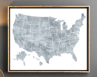 cute us map art etsy