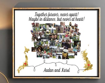 Big Photo collage, Best friend long distance, High school graduation, Moving away gift, Going away gift, Sister or brother graduation gift