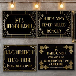 6 Roaring 20s Party Decorations Bundle, Great Gatsby, 1920s Decor, Great  Gatsby Decorations, Roaring 20s, Roaring 20s Signs, Murder Mystery -   Israel