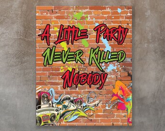 Hip Hop Party Decorations Treat Yo Self Sign 90s Party Etsy