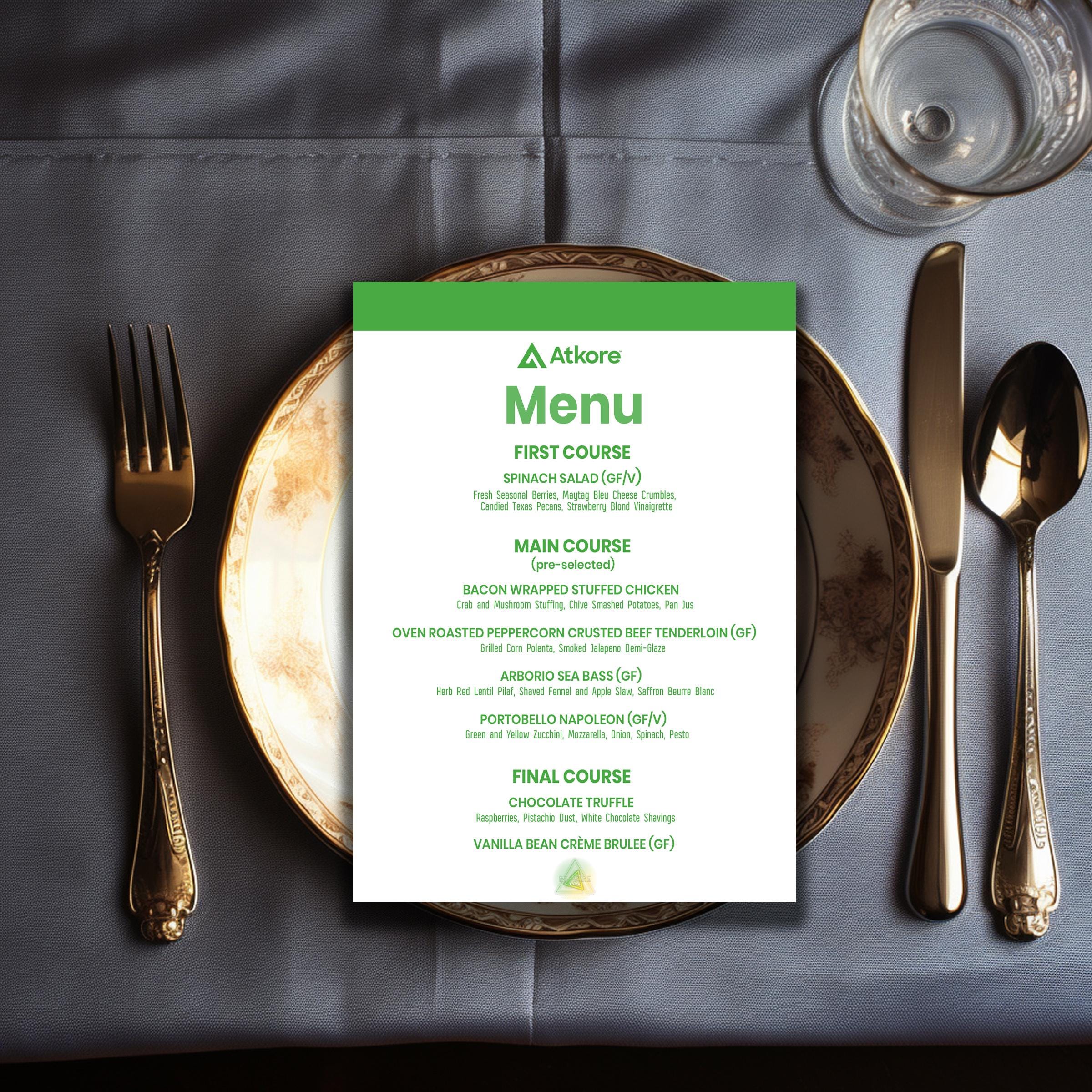 Generic Restaurant Menu Example Modern Generic Restaurant Menu Template: Customizable Food & Drink ...