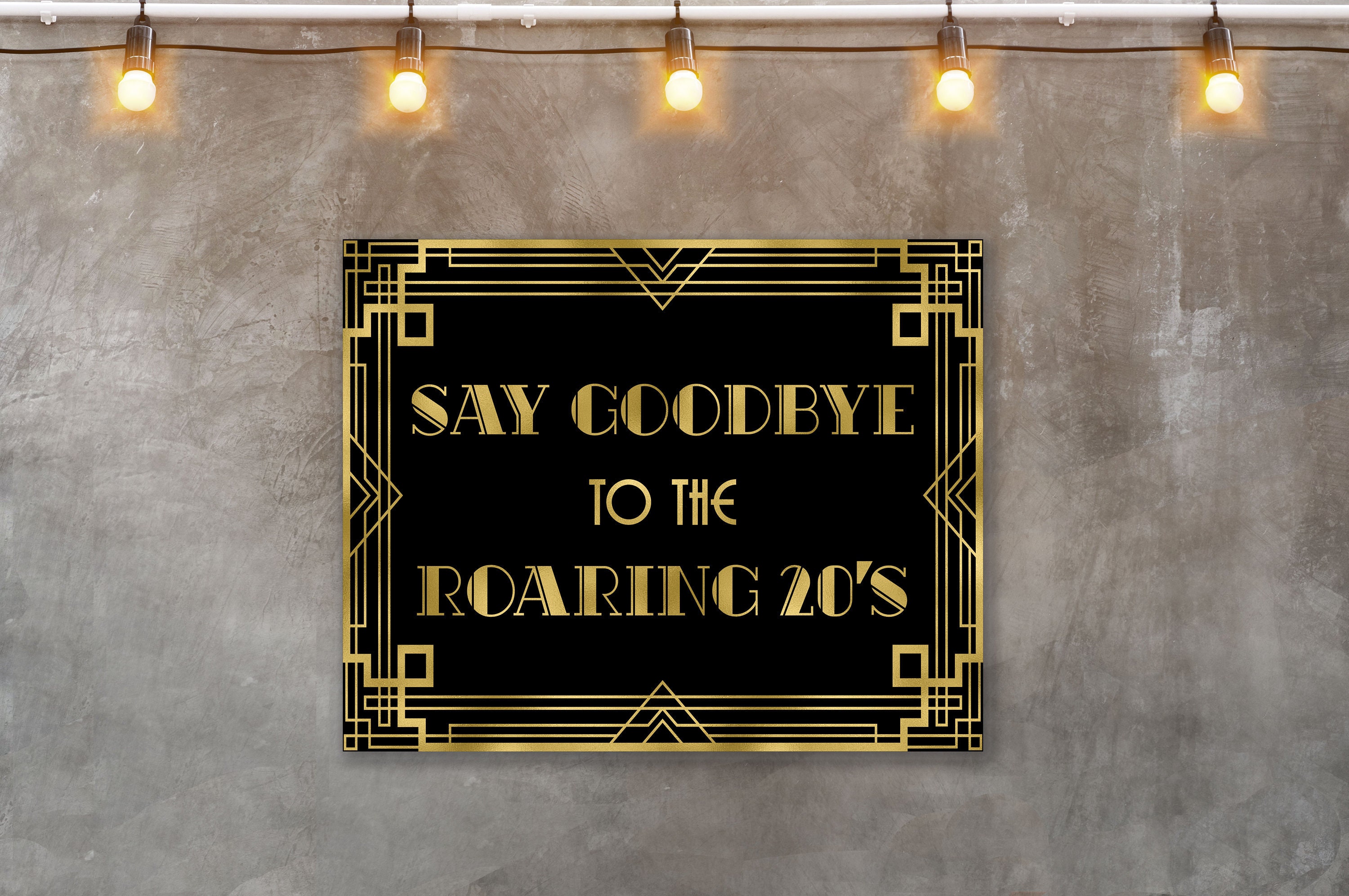 Decor for our goodbye roaring 20s birthday party we threw for friends.  1920s. Great Gatsby.