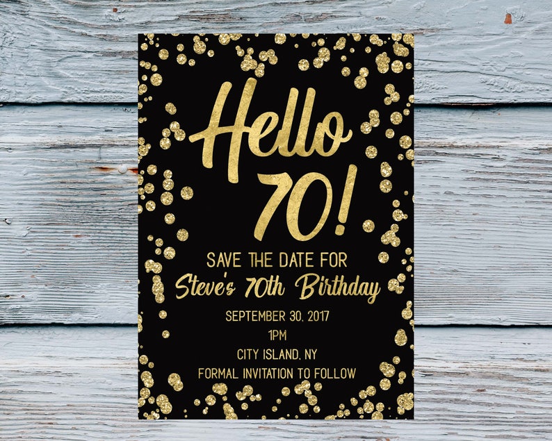 hello-70-save-the-date-men-70th-birthday-invitation-70-years-etsy