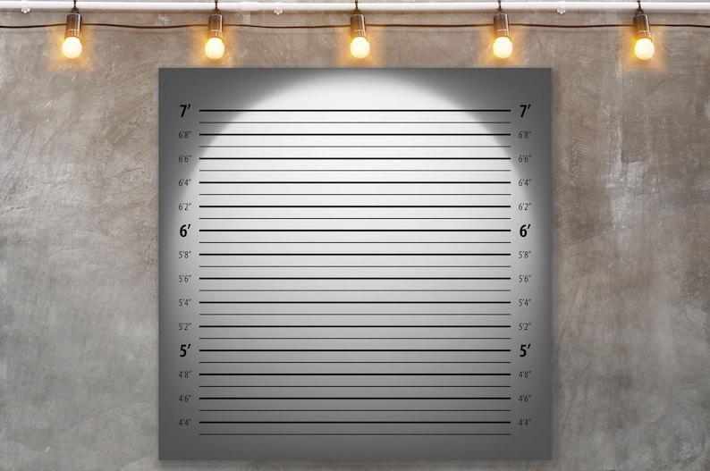 Mugshot backdrop sign Gangster Theme Mugshot backdrop Etsy