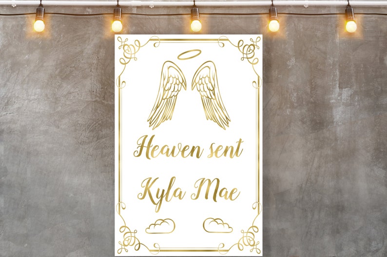 Baby Shower Backdrop Sign Party Banner Birthday Backdrop Etsy
