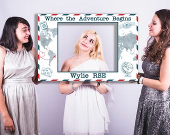 Custom Retirement Photo Booth Frame: Personalized Coworker or Boss Selfie Prop (Digital File)