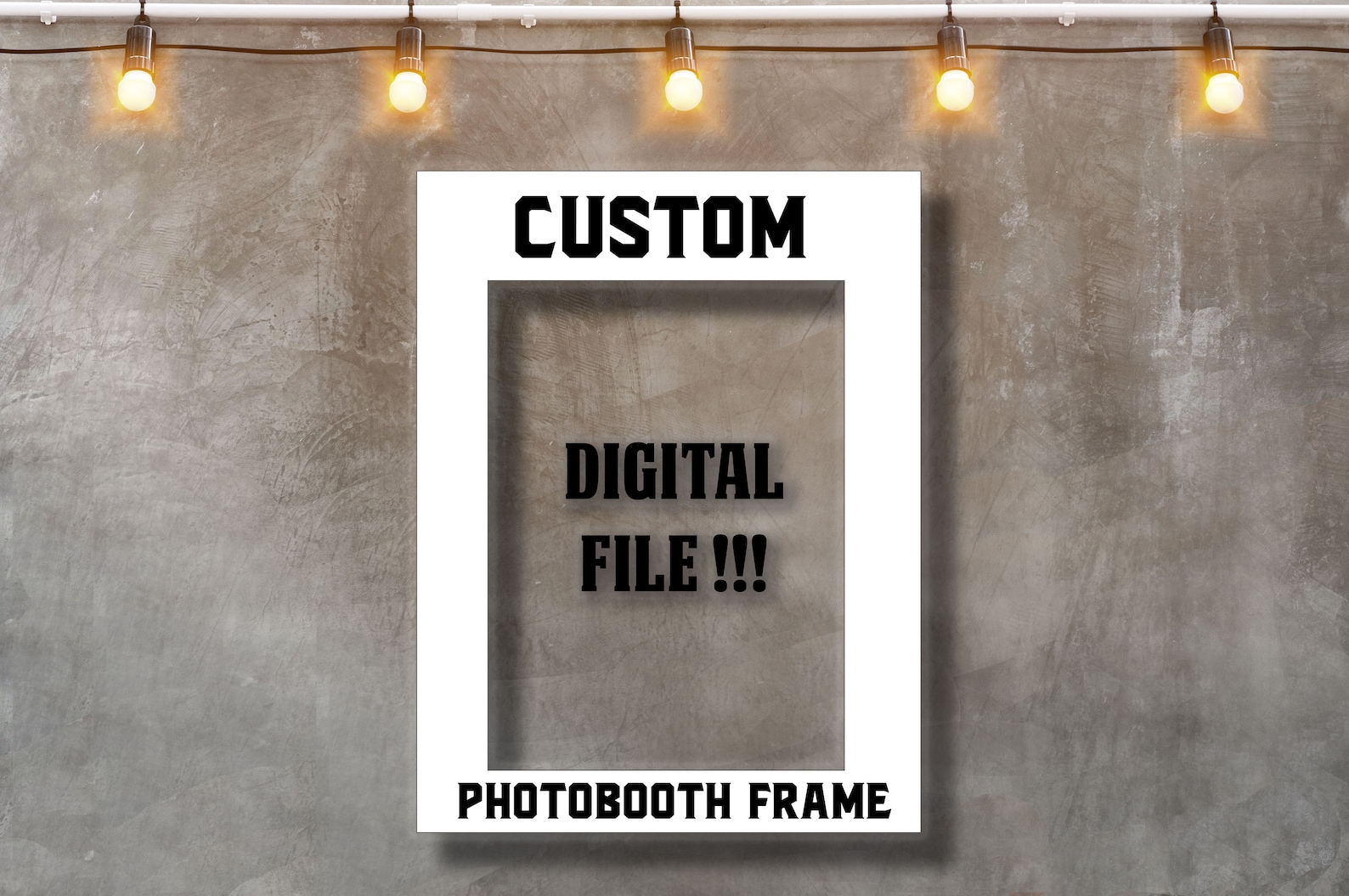 Custom Photo Frame Prop Selfie Frame Photo Booth Frame Etsy