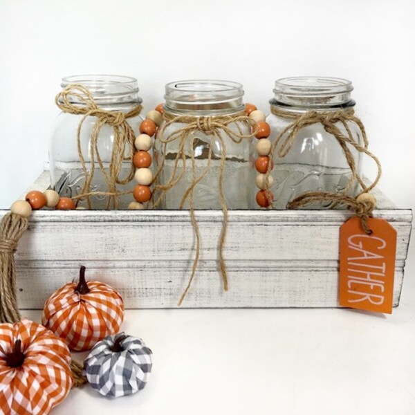 Mason Jar Box Centerpiece Etsy