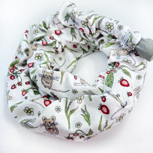 Strawberry, Mice, Mouse, Flannel, CPAP Hose Cover, CPAP Tubing, Sleep Apnea Accessories, BIPAP tube wrap, 6 ft