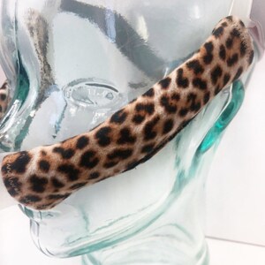 LEOPARD Print Flannel CPAP Cheek Strap Covers, Cheekers, Bipap, Apap ...