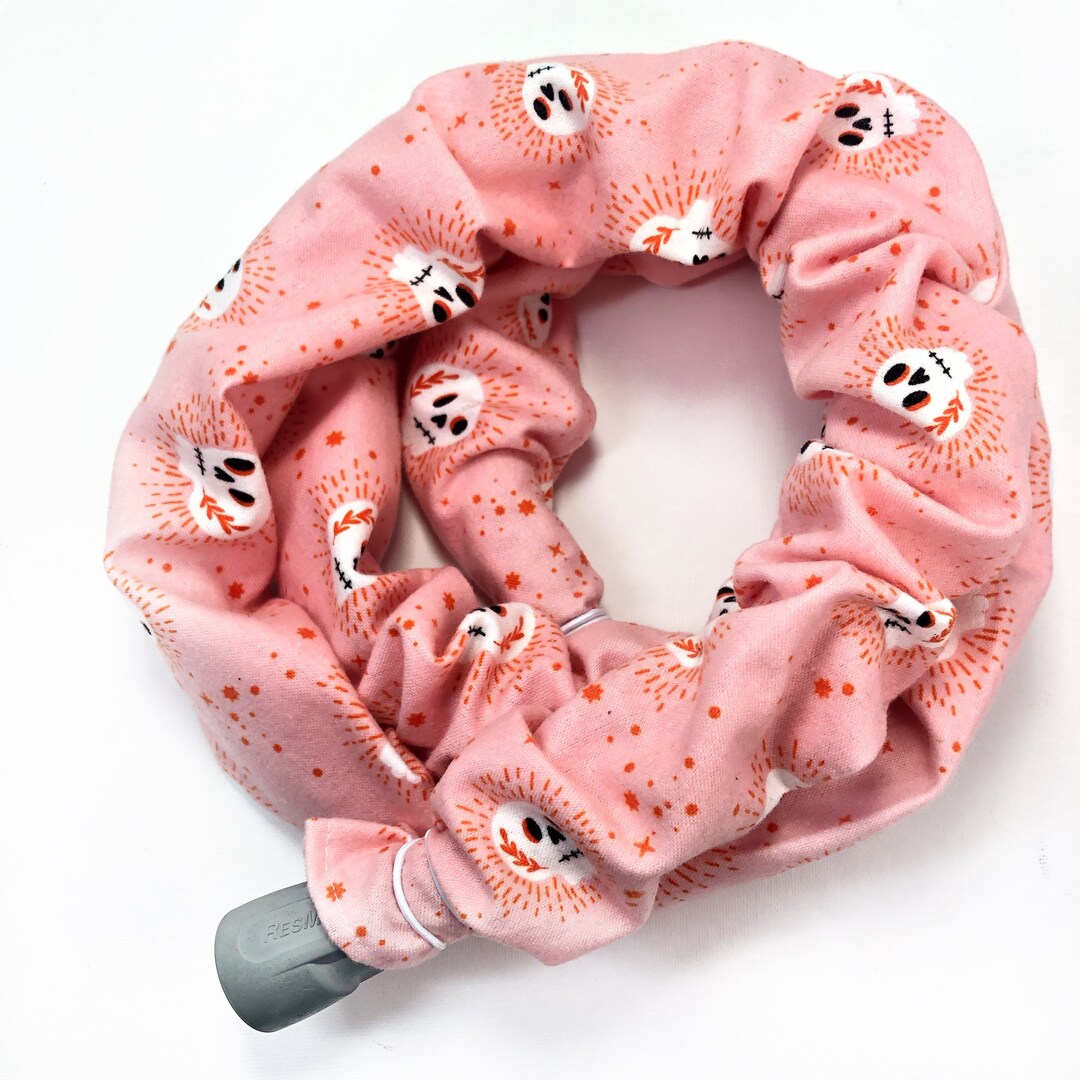 Pink, Sugar Skull Flannel, CPAP Hose Cover, CPAP Tubing, Sleep Apnea ...