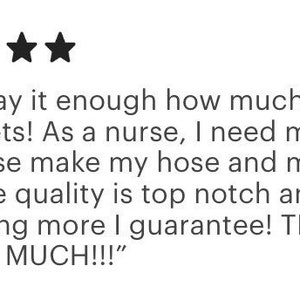 May include: Image features a five-star rating above a customer review. The review text praises the product sets, highlighting their softness and quality. The reviewer, a nurse, emphasizes the importance of sleep and satisfaction.