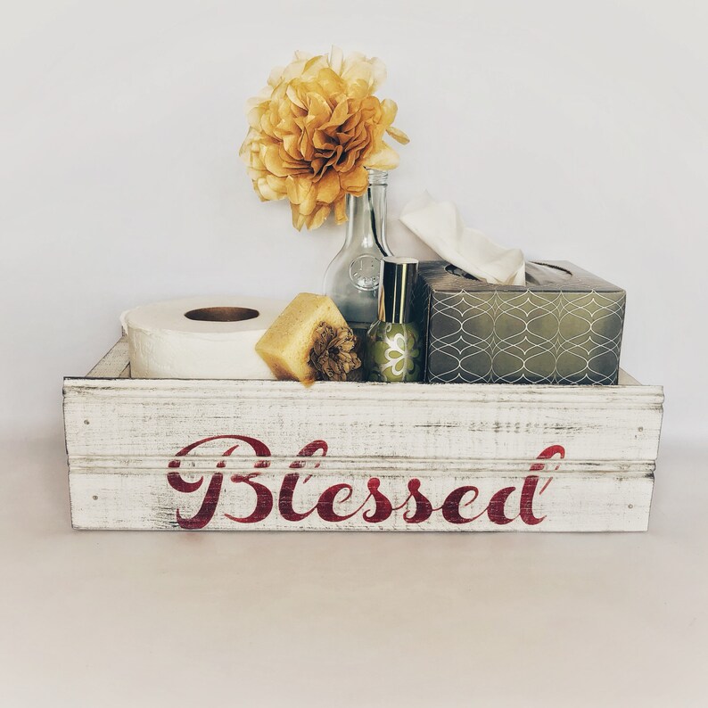 Bendito caja de estilo de granja decoración de la granja | Etsy