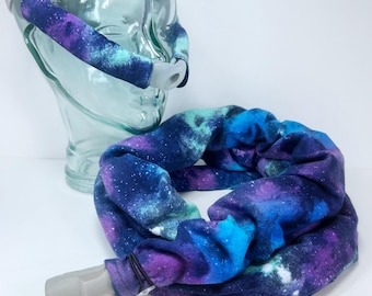 Galaxy Sky - CPAP Hose OR Cheek Strap Covers, Insulating Tubing Sleeve Wrap, Pads, Headgear Cushion, Face Mask Liner, Flannel