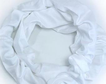 CUSTOM LISTING reserved for Allison - One 6 foot long tubing cover and One 20 inch long tubing cover - 100% Organic Cotton - Solid White