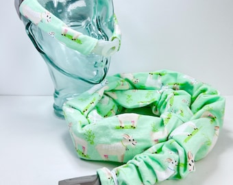 Green Goats - CPAP Hose OR Cheek Strap Covers, Insulating Tubing Sleeve Wrap, Pads, Headgear Cushion, Face Mask Liner, Flannel