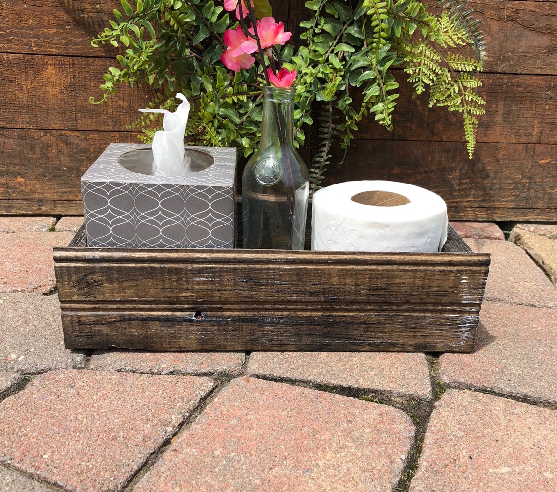 Blessed Farmhouse Style Wood Box Kitchen Bathroom Etsy