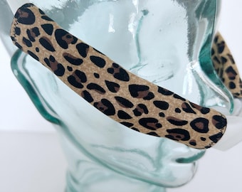 100% Cotton CPAP Cheek Strap Covers, Cheekers, Line Reducing Face Mask Skin Protector, Headgear Liner Cushions Pad Sleeve Wrap, Leopard