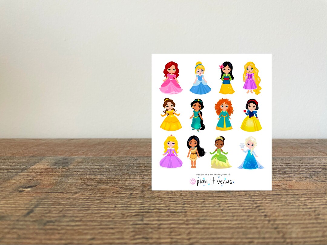 Disney Princess Inspired Erin Condren Life Planner Stickers - Etsy