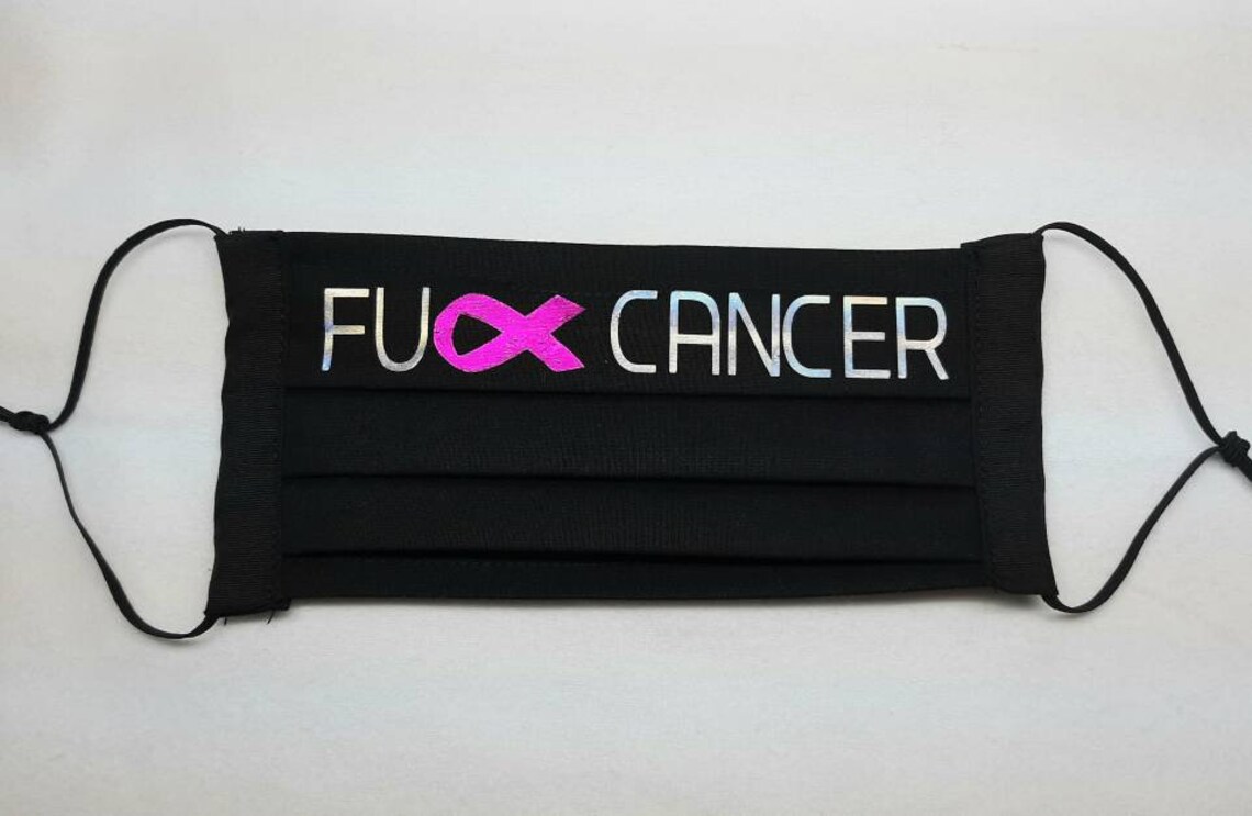 FU Cancer Face Mask Ready to Ship Cotton Face Mask Etsy