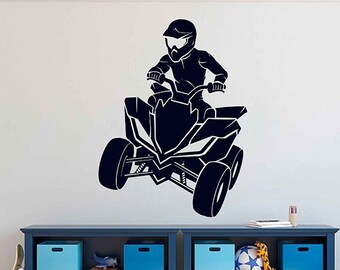 Atv Wall Decal Etsy